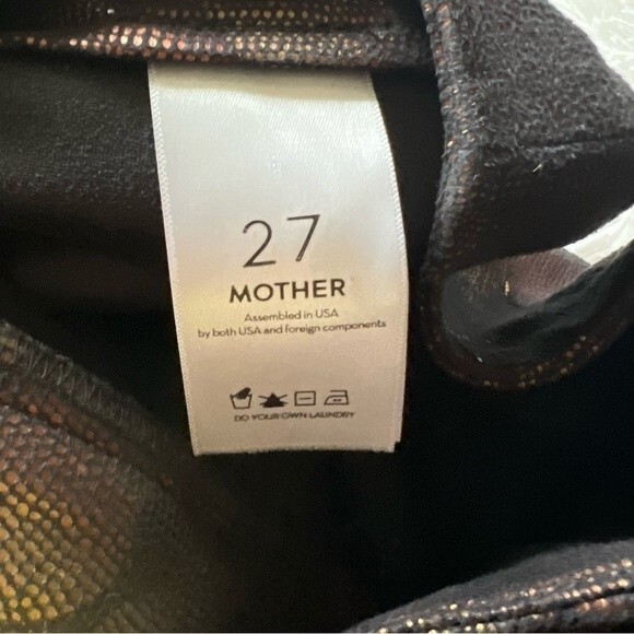 Mother Black High Waisted Seamless Looker Ankle Pants - 27 - Picture 5 of 10